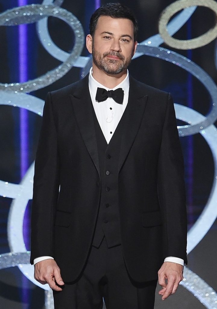 LOS ANGELES, CA - SEPTEMBER 18: Host Jimmy Kimmel speaks onstage during the 68th Annual Primetime Emmy Awards at Microsoft Theater on September 18, 2016 in Los Angeles, California. (Photo by Kevin Winter/Getty Images)