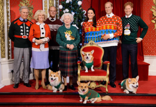 Royal Family Wax Figurines in ugly Christmas sweaters screen-shot-2016-12-08-at-3-49-01-pm