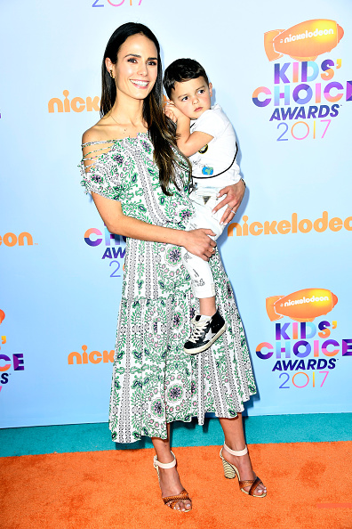 Jordana Brewster's baby does not even seem happy. Do you think he is as embarrassed by mommy as we are?