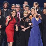 The Big Bang Theory team, winner of Favorite Network TV Comedy award
