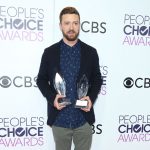 Justin Timberlake, winner of Favorite Male Artist and Favorite Song of the Year awards