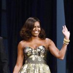 Michelle Obama in Naeem Khan at the Phoenix Awards Dinner