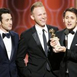 Justin Hurwitz, Benj Pasek and Justin Paul accept Best Original Song - Motion Picture for "City of Stars" from "La La Land"