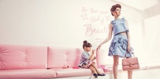 Top & skirt by Fyodor Golan, available at HIP Pearl wearing top & necklace, available at H&M