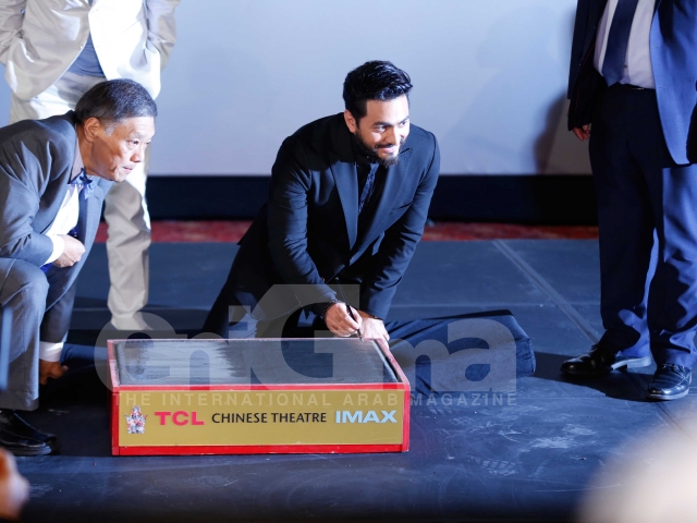 Tamer Hosny's Hand and Foot Print at the TCL Chinese Theater