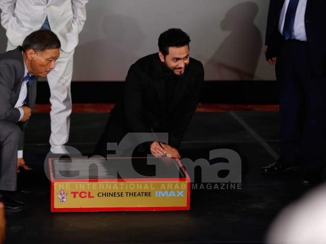 Tamer Hosny's Hand and Foot Print at the TCL Chinese Theater