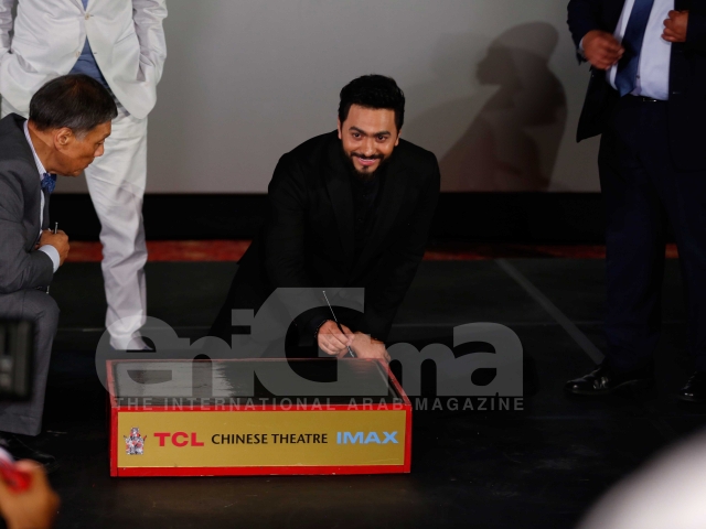 Tamer Hosny's Hand and Foot Print at the TCL Chinese Theater