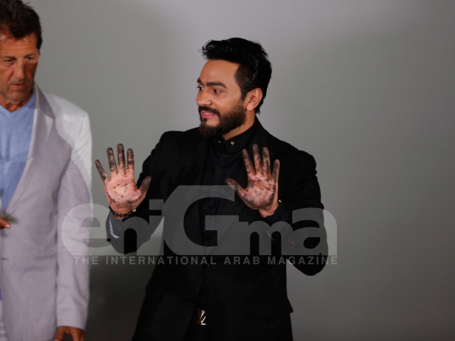 Tamer Hosny's Hand and Foot Print at the TCL Chinese Theater