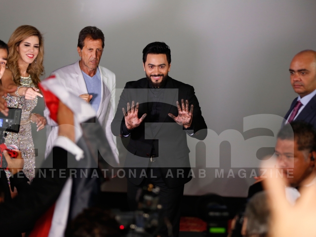Tamer Hosny's Hand and Foot Print at the TCL Chinese Theater
