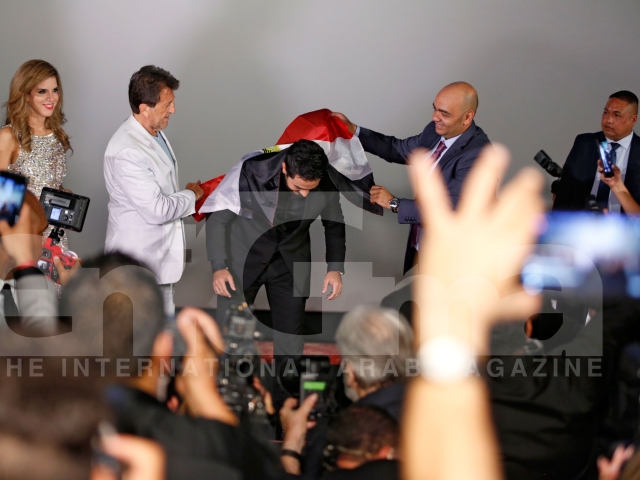 Tamer Hosny's Hand and Foot Print at the TCL Chinese Theater