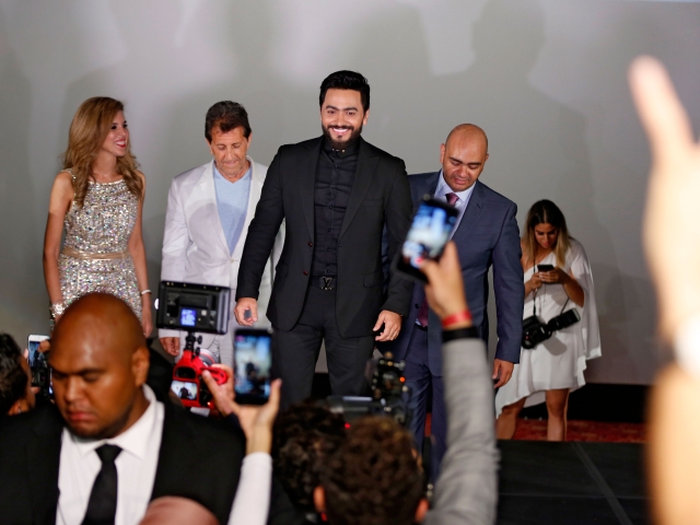 Tamer Hosny's Hand and Foot Print at the TCL Chinese Theater