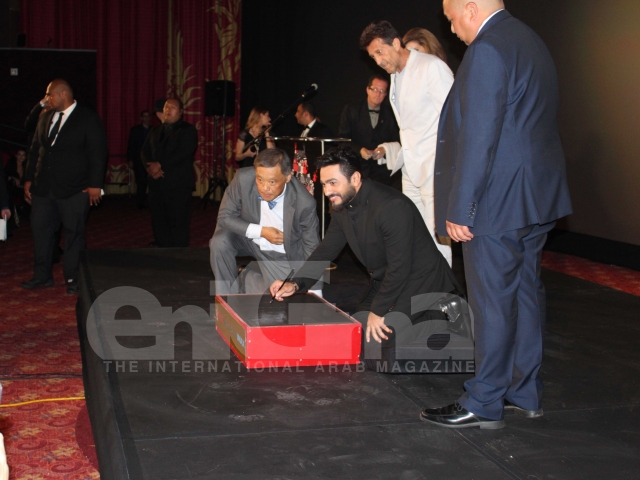 Tamer Hosny's Hand and Foot Print at the TCL Chinese Theater