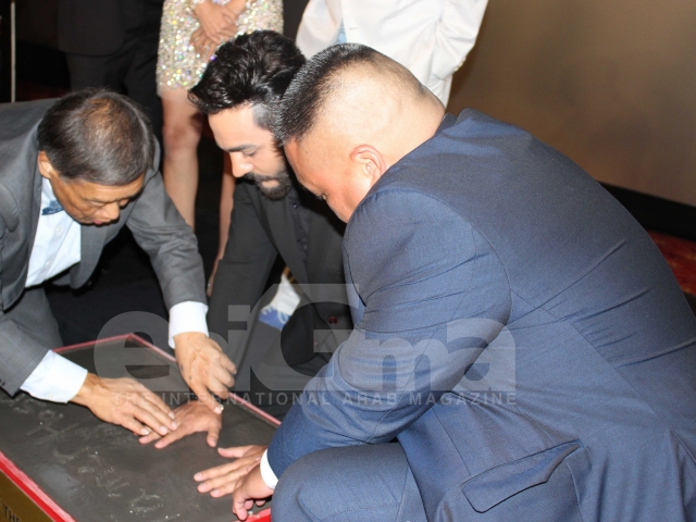 Tamer Hosny's Hand and Foot Print at the TCL Chinese Theater