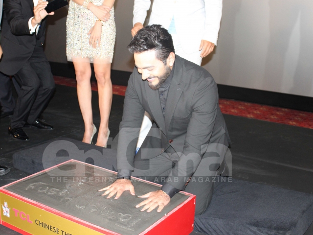 Tamer Hosny's Hand and Foot Print at the TCL Chinese Theater