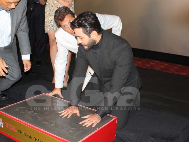 Tamer Hosny's Hand and Foot Print at the TCL Chinese Theater