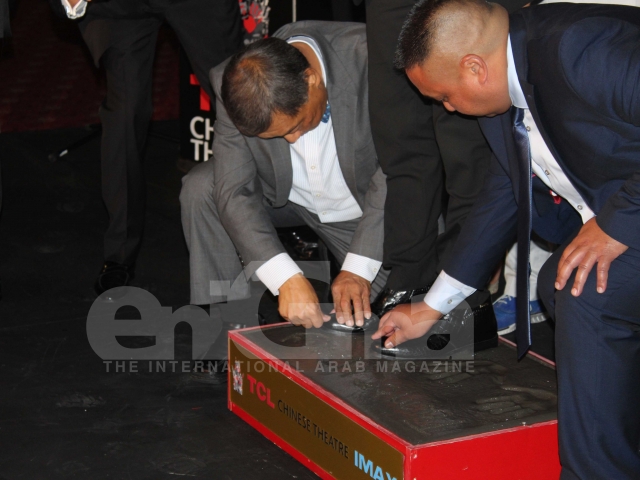Tamer Hosny's Hand and Foot Print at the TCL Chinese Theater