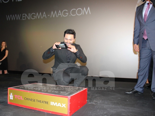 Tamer Hosny's Hand and Foot Print at the TCL Chinese Theater