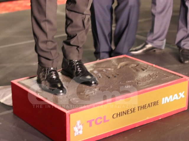 Tamer Hosny's Hand and Foot Print at the TCL Chinese Theater