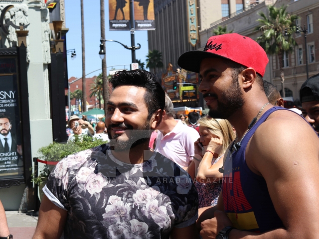 Tamer Hosny's Hand and Foot Print at the TCL Chinese Theater