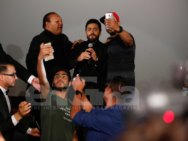 Tamer Hosny's Hand and Foot Print at the TCL Chinese Theater