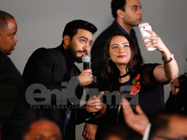 Tamer Hosny's Hand and Foot Print at the TCL Chinese Theater