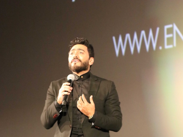 Tamer Hosny's Hand and Foot Print at the TCL Chinese Theater