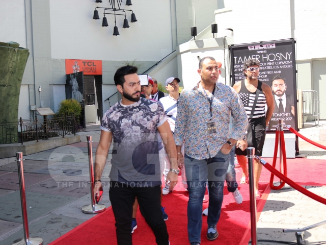 Tamer Hosny's Hand and Foot Print at the TCL Chinese Theater