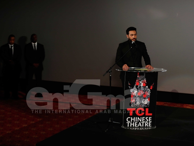Tamer Hosny's Hand and Foot Print at the TCL Chinese Theater