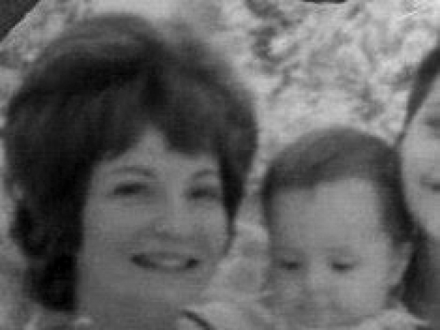 Shadia carrying her niece, Nahed Shaker