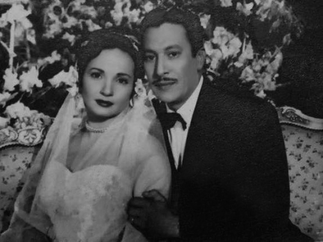 Shadia & Emad Hamdy at their wedding