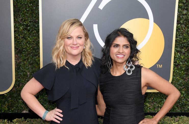Amy Poehler & activist Saru Jayaraman