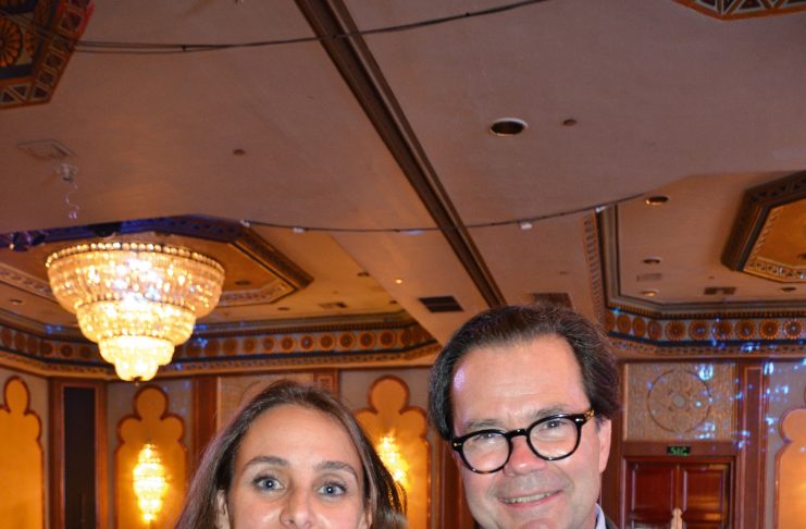 Ms. Nadine Abdel Ghafar & the French Ambassador, Stephane Rotet