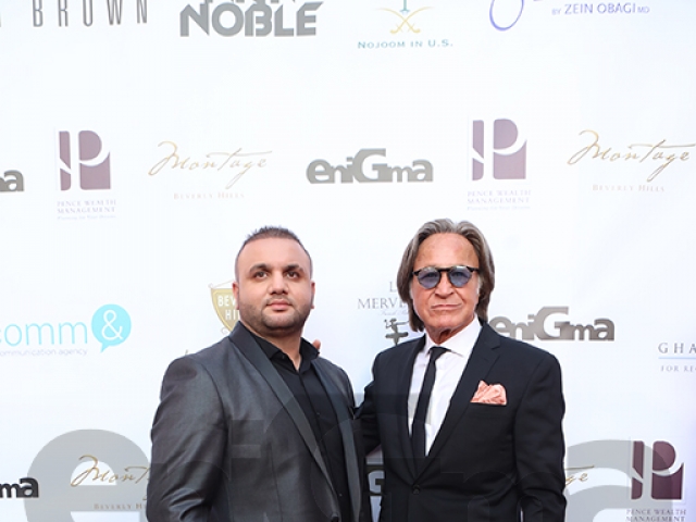Adam Afara & Mohamed Anwar Hadid at the 4th Celebration of Arab Glamour & Success at the Montage hotel in Beverly Hills.