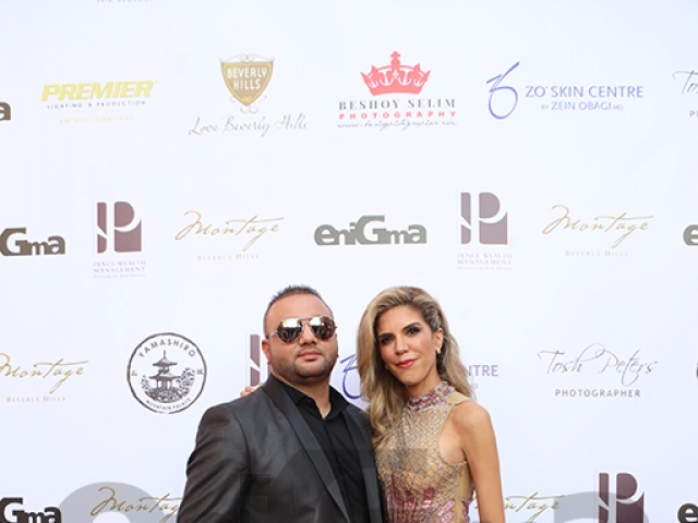 Mr. Adam Afara & Yasmine Shihata at the 4th Celebration of Arab Glamour & Success at the Montage hotel in Beverly Hills.