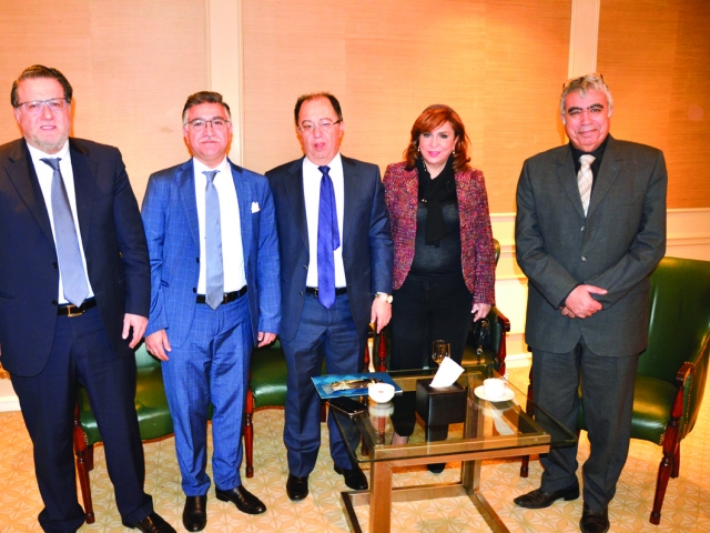 H.E. Minister Mohamed Shokeir, Mr. Ahmed Teeba, H.E. Ambassador Aly El Halaby, Ms. Aliaa Abbas & Mr. Tarek Mahdy
