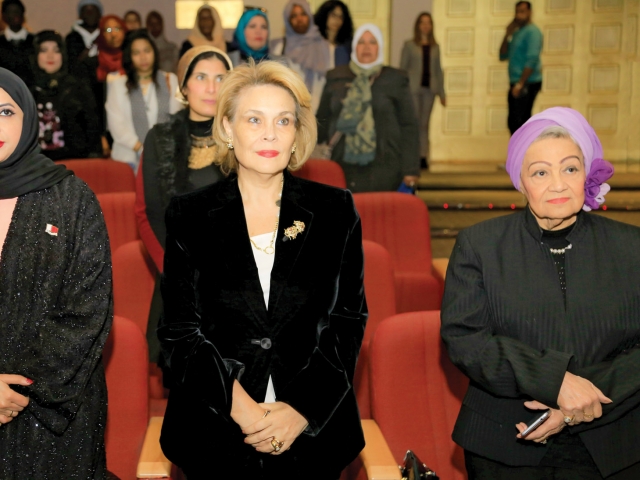 Ms. Rawya Mansour with fellow honourees