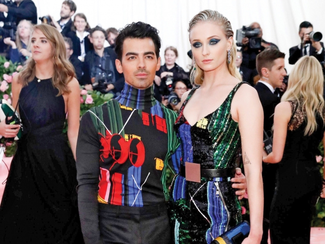 Joe Jonas & Sophie Turner in Louis Vuitton