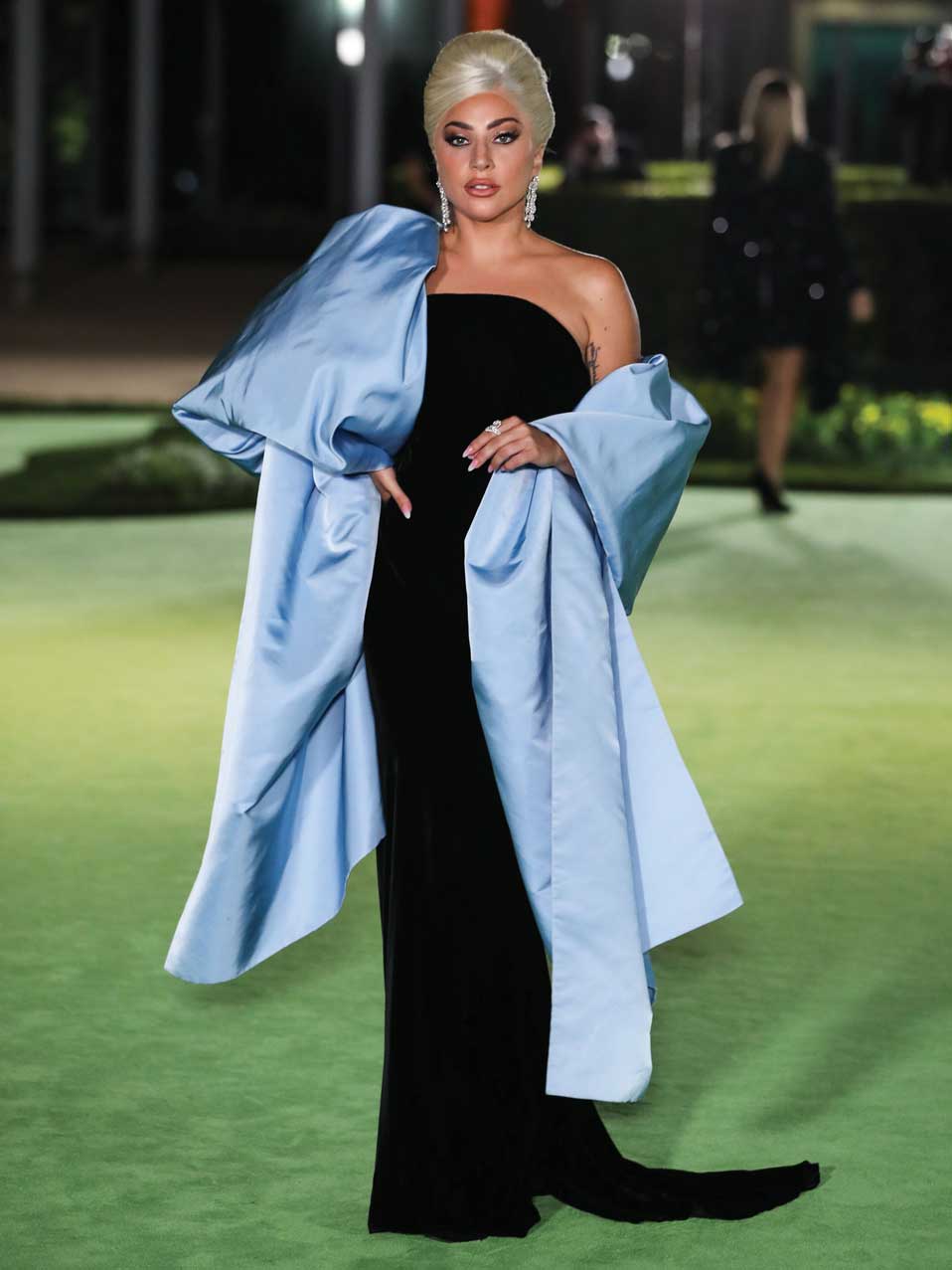 Lady Gaga in Schiaparelli at The Academy Museum of Motion Pictures